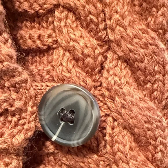Talbots Women's Rust Cable Knit Sweater Vest Size M - Picture 4 of 7